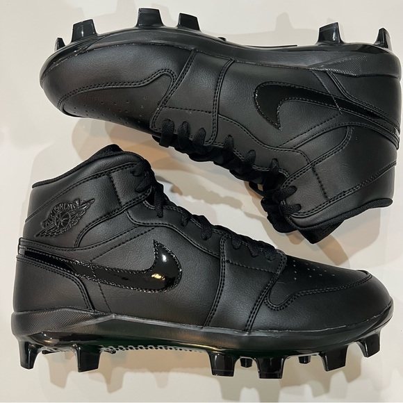 Men's Air Jordan 1 Retro MCS Black Baseball Cleats AV5354-002 Brand NEW with BOX - Picture 9 of 9